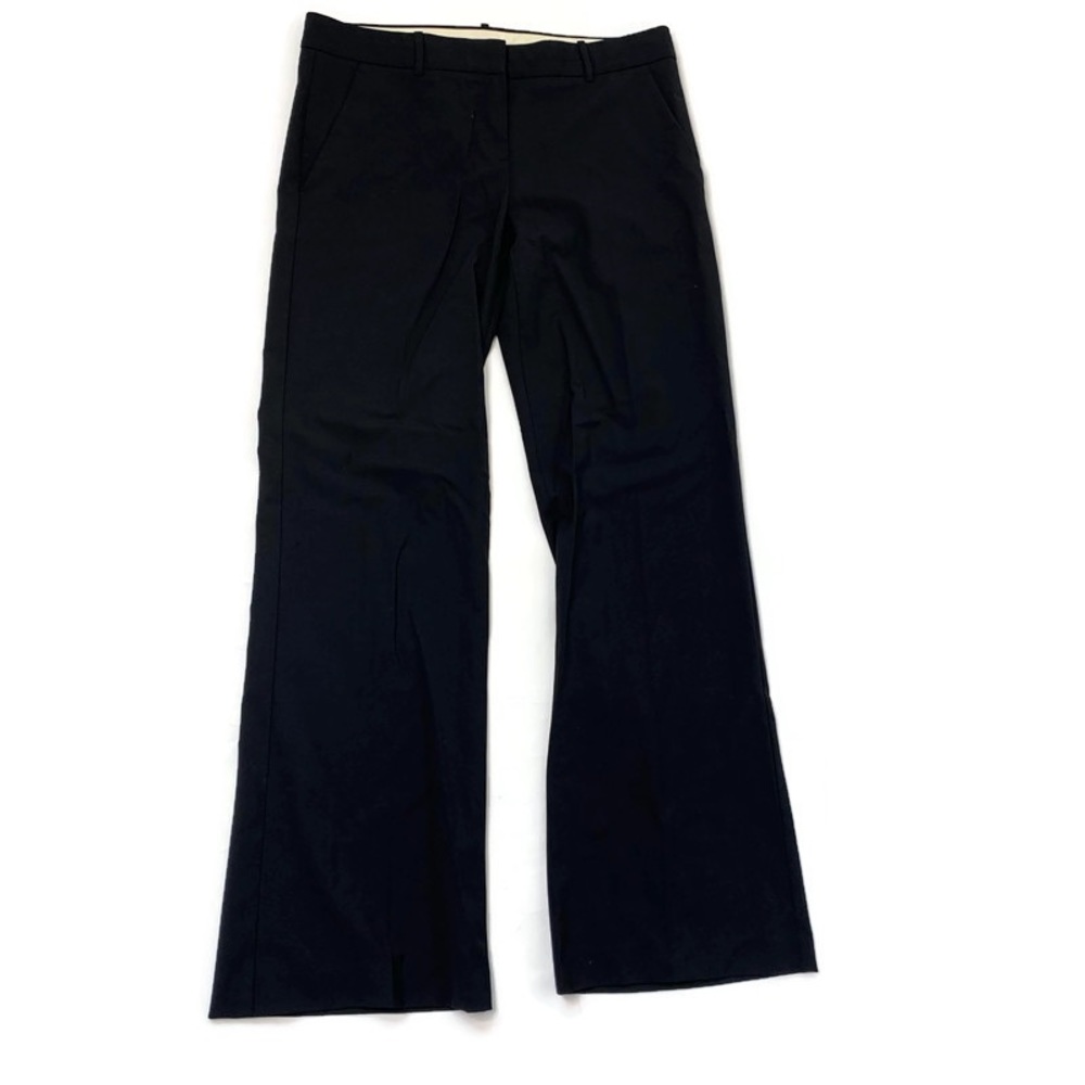 Theory Women's Solid Black Flare Dress Pants, Size 12
